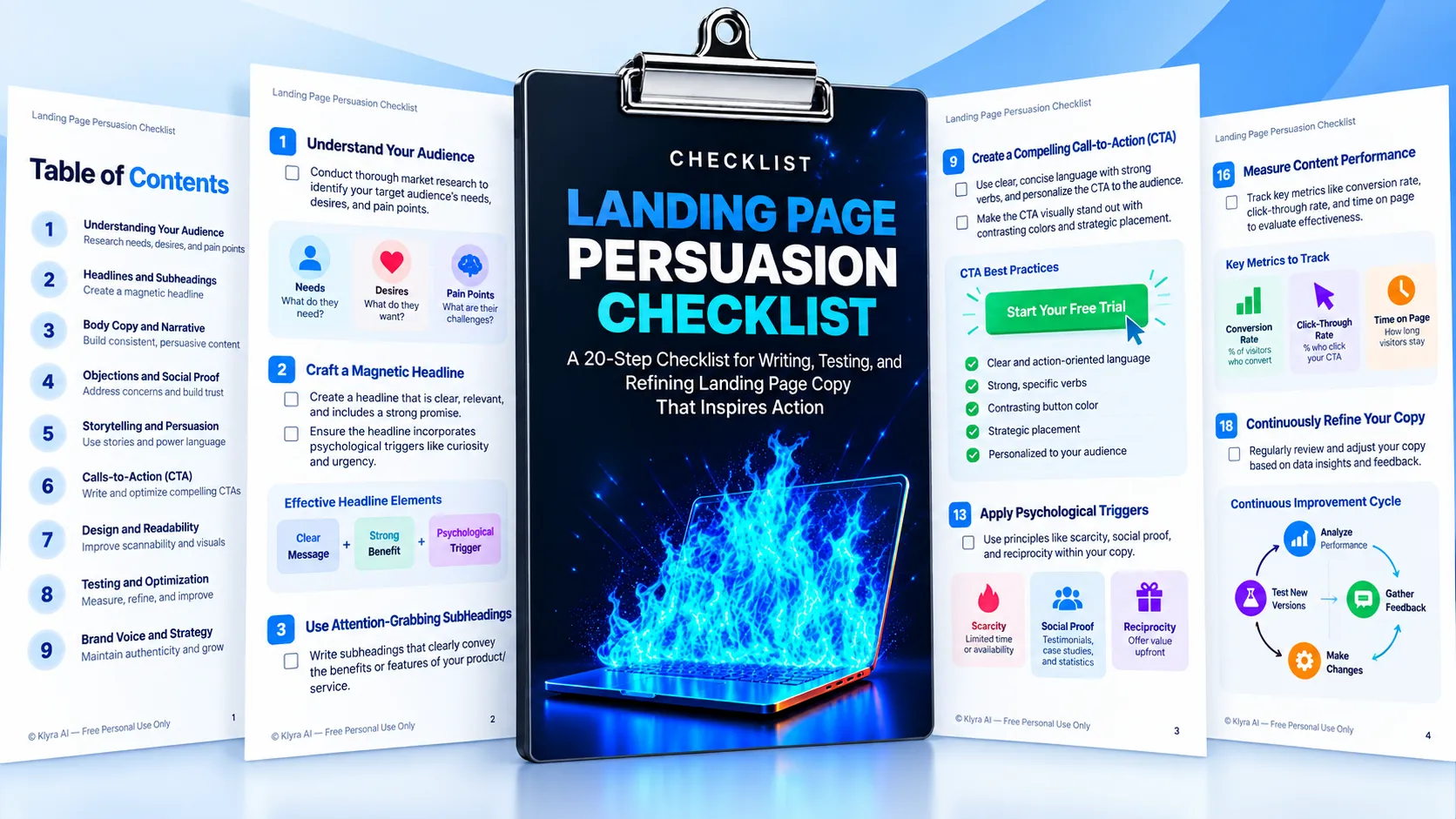 Preview of Landing Page Persuasion Checklist