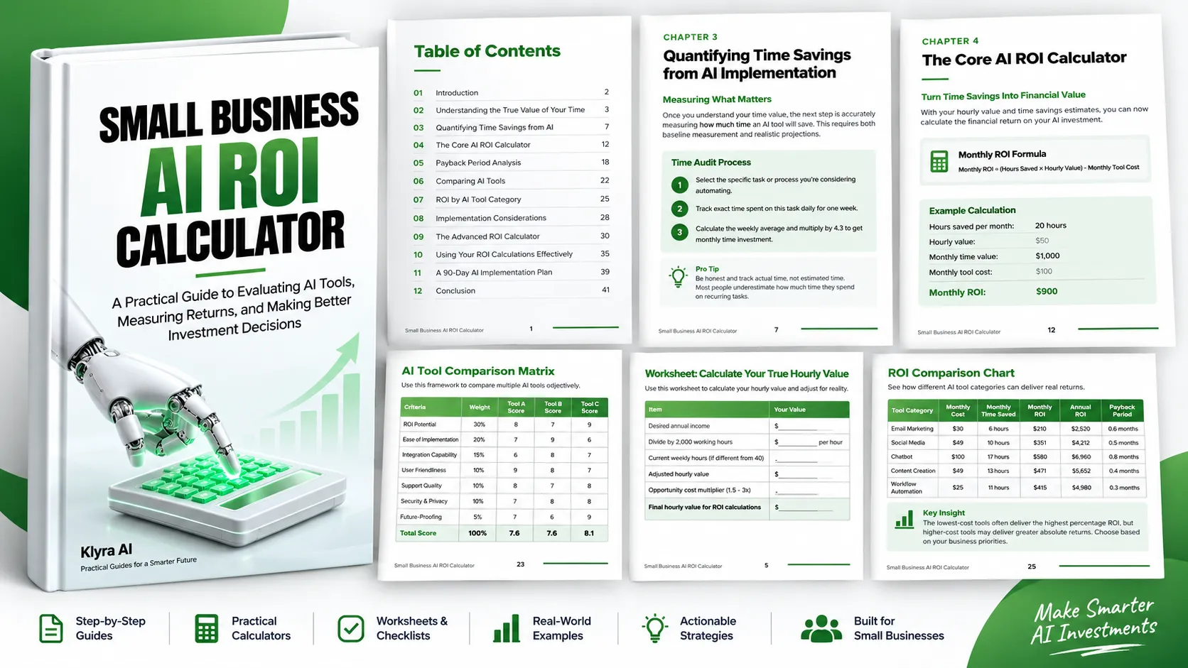 Preview of Small Business AI ROI Calculator
