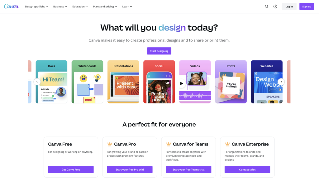 Canva screenshot