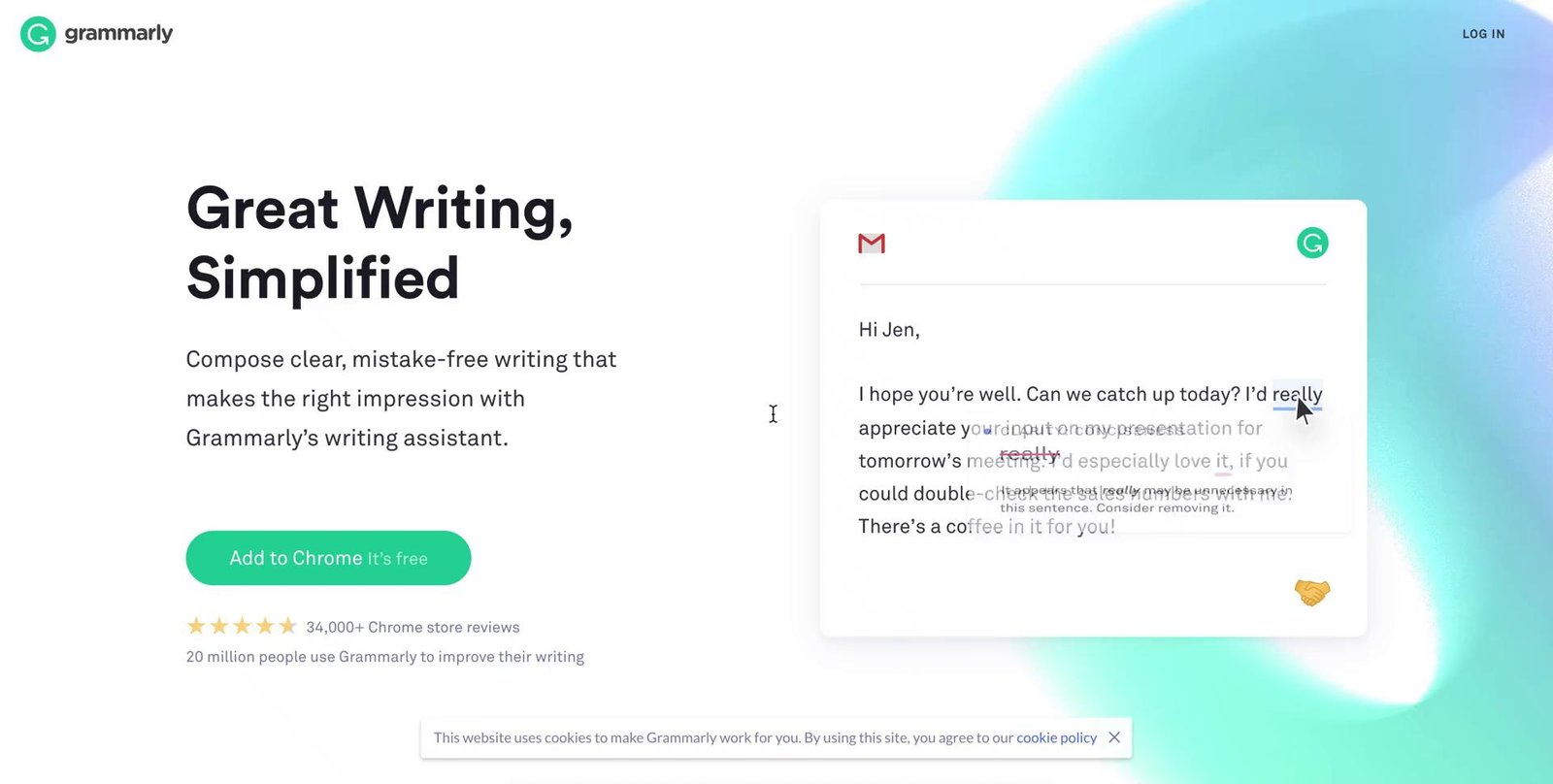 Grammarly screenshot 2